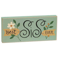 Best Lady Ever Floral Block 4 Asstd - The Fox Decor