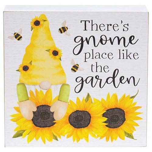 Gnome Place Like the Garden Box Sign 2 Asstd - The Fox Decor