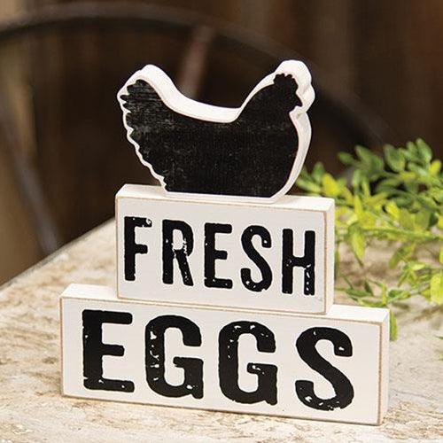 3 Set Fresh Eggs Stacking Blocks - The Fox Decor