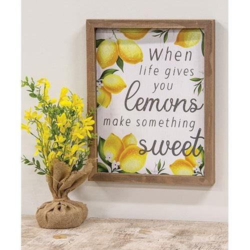 When Life Gives You Lemons Framed Sign - The Fox Decor