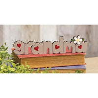 Grandma Wooden Word Cutout Sitter - The Fox Decor
