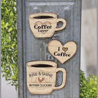 3 Set Coffee Lover Magnets - The Fox Decor