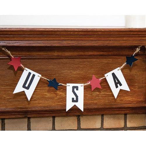 USA Tag & Stars Garland - The Fox Decor