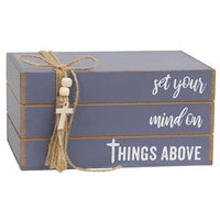 Things Above Wooden Book Stack - The Fox Decor