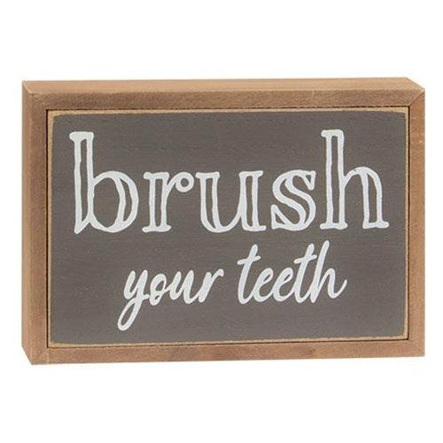 Farmhouse Colors Bathroom Sayings Box Sign 3 Asstd - The Fox Decor