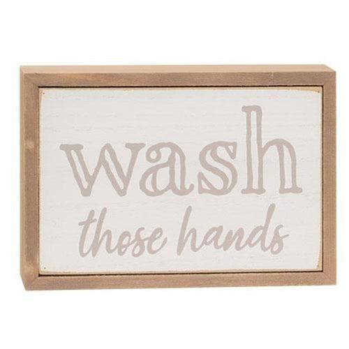 Farmhouse Colors Bathroom Sayings Box Sign 3 Asstd - The Fox Decor