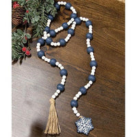 Snowflake Charm Beaded Garland - The Fox Decor