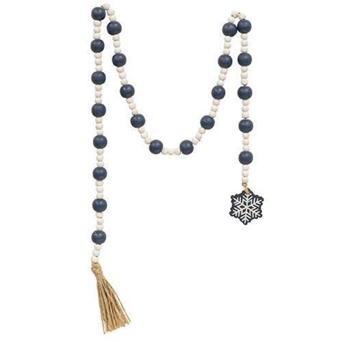 Snowflake Charm Beaded Garland - The Fox Decor