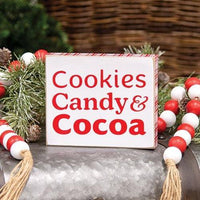 Cookies Candy & Cocoa Box Sign - The Fox Decor