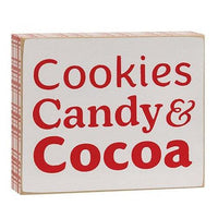 Cookies Candy & Cocoa Box Sign - The Fox Decor