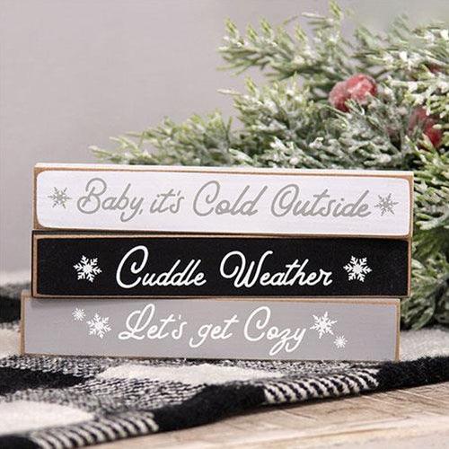 Cuddle Weather Mini Stick 3 Asstd - The Fox Decor