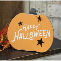 Happy Halloween Pumpkin Easel Sign - The Fox Decor