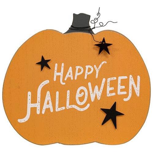 Happy Halloween Pumpkin Easel Sign - The Fox Decor