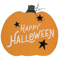Happy Halloween Pumpkin Easel Sign - The Fox Decor