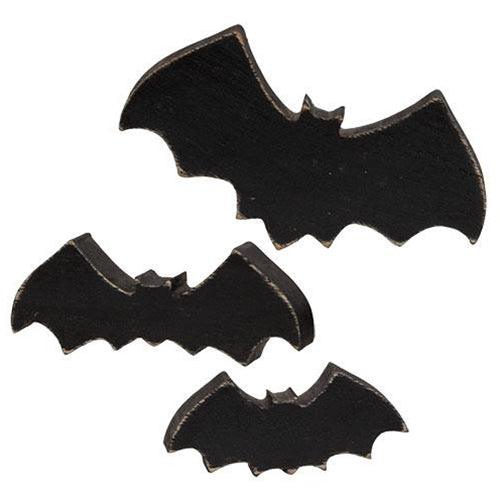 3 Set Wooden Bat Chunky Sitters - The Fox Decor