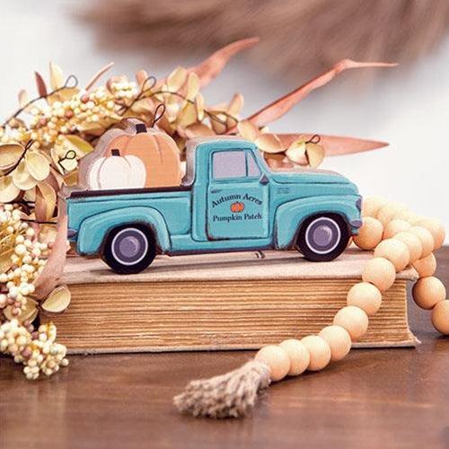 Autumn Acres Pumpkin Patch Chunky Wooden Truck - The Fox Decor