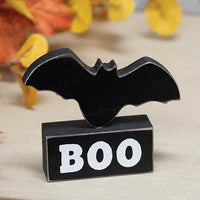 Wooden Bat on BOO Base - The Fox Decor