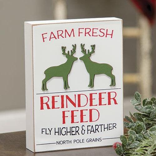 Farm Fresh Reindeer Feed Box Sign - The Fox Decor