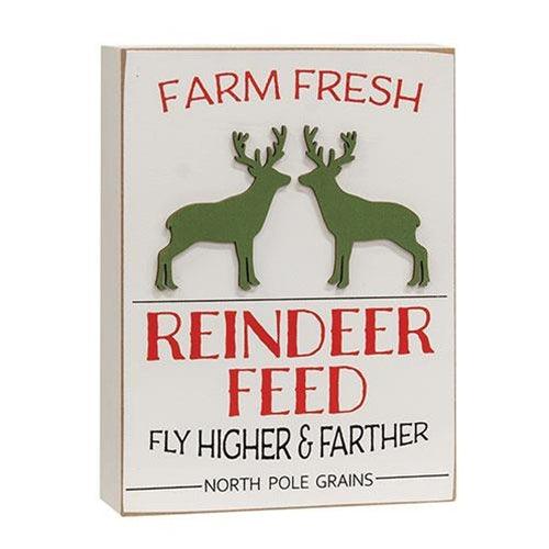 Farm Fresh Reindeer Feed Box Sign - The Fox Decor