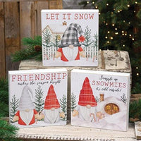 Snowmies Box Sign 3 Asstd - The Fox Decor