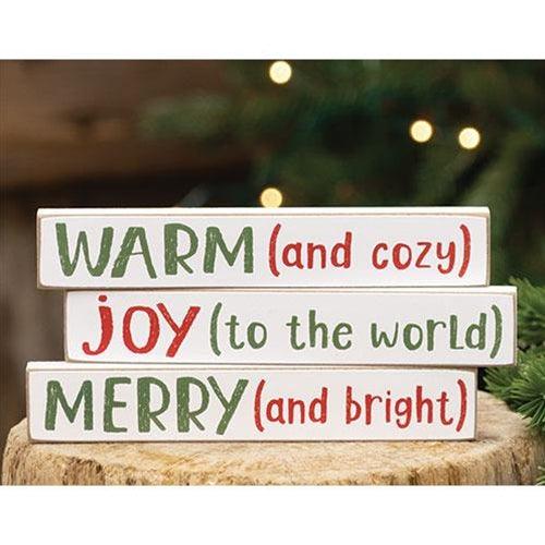Merry (and Bright) Mini Stick 3 Asstd - The Fox Decor