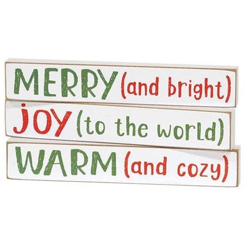 Merry (and Bright) Mini Stick 3 Asstd - The Fox Decor