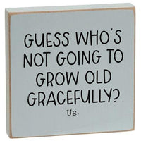 My Ride or Die Square Block 2 Asstd - The Fox Decor