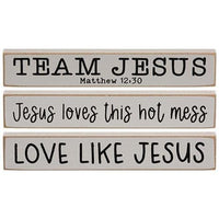 Love Like Jesus Mini Stick 3 Asstd - The Fox Decor
