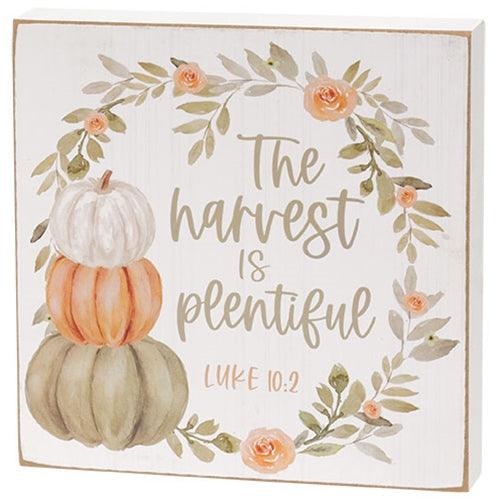 Plentiful Blessings Watercolor Box Sign 2 Asstd - The Fox Decor