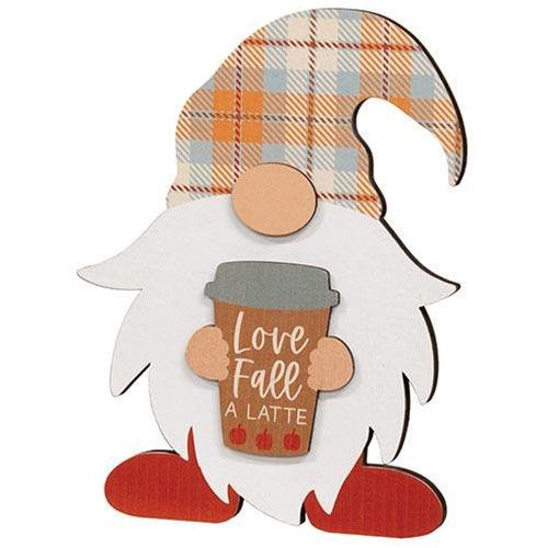 Fall Love Easel Gnome 3 Asstd - The Fox Decor