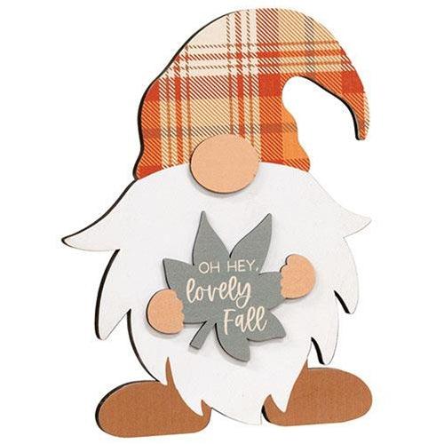 Fall Love Easel Gnome 3 Asstd - The Fox Decor