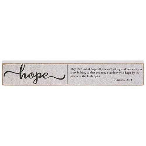 Faith Hope Love Bible Verse Mini Stick 3 Asstd - The Fox Decor
