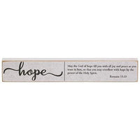 Faith Hope Love Bible Verse Mini Stick 3 Asstd - The Fox Decor