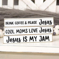 Cool Moms Love Jesus Mini Stick 3 Asstd - The Fox Decor