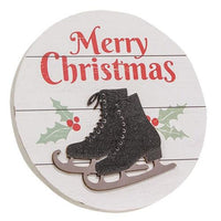 Cozy Christmas Round Easel Sign 2 Asstd - The Fox Decor