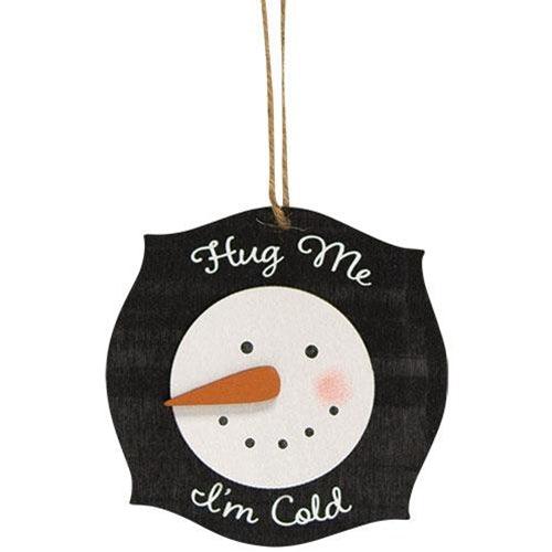 Snowman Hug Ornament 3 Asstd - The Fox Decor