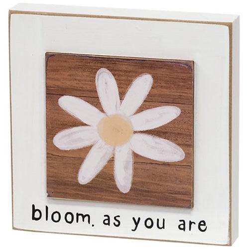 Bloom As You Are Daisy Layered Block 3 Asstd each sold individually (not as a set) - The Fox Decor