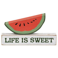 2 Set Stacking Life is Sweet & Watermelon Block - The Fox Decor