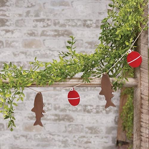 Fish & Bobber Wooden Mini Garland - The Fox Decor