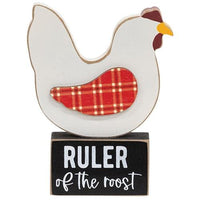 Ruler of the Roost Chicken on Base - The Fox Decor