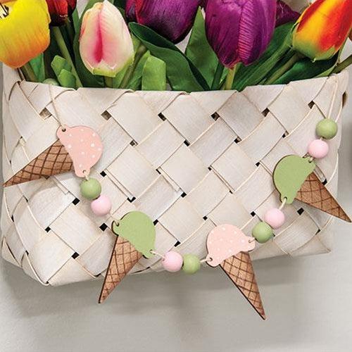Wooden Beaded Ice Cream Garland - The Fox Decor