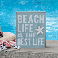 Beach Life Starfish Box Sign - The Fox Decor