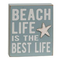 Beach Life Starfish Box Sign - The Fox Decor