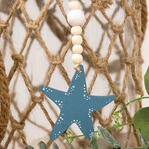 Wooden Beaded Starfish Ornament - The Fox Decor