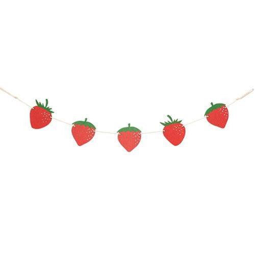 Wooden Strawberry Mini Garland - The Fox Decor