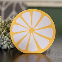 Chunky Wooden Lemon Sitter - The Fox Decor