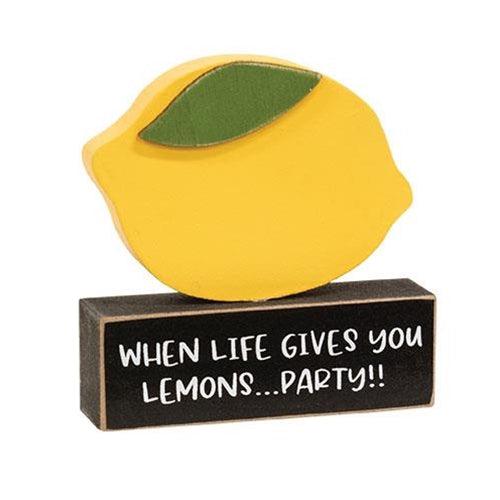 Lemon on When Life Gives You Lemons Sitter - The Fox Decor