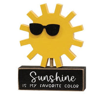 Sunshine is My Favorite Color Wooden Sitter - The Fox Decor