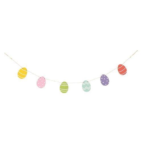 Wooden Easter Egg Mini Garland - The Fox Decor