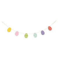 Wooden Easter Egg Mini Garland - The Fox Decor